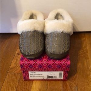 Tory Burch Belding Slipper Pewter Size 6